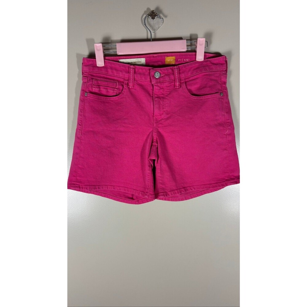 Pilcro and the Letterpress Pink Denim Shorts Womens 27 Stretch Bermuda Casual